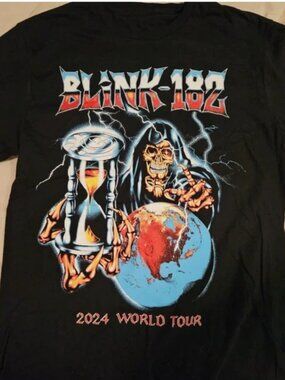 Blink 182 2024 World Tour Two Sides Unisex T-Shirt 250